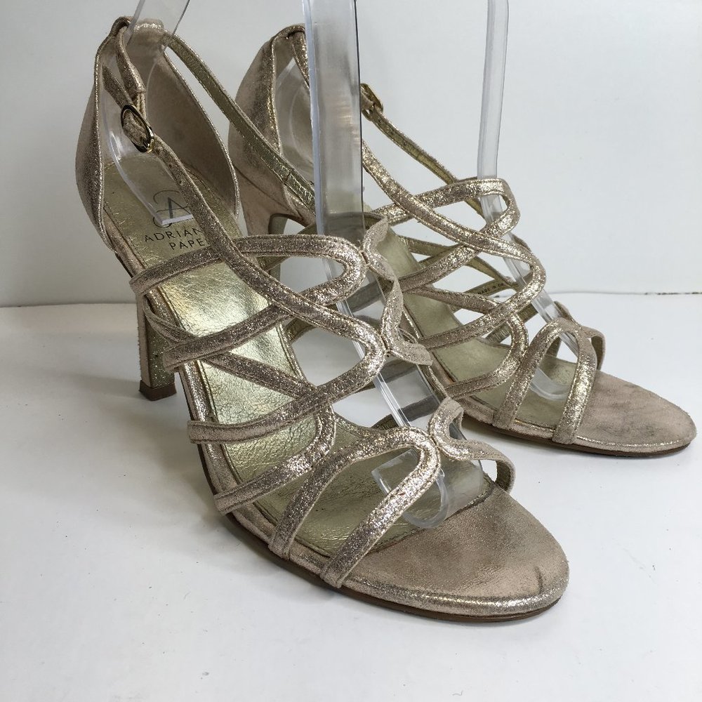 Adrianna Papell Gold Heels 8.5 M